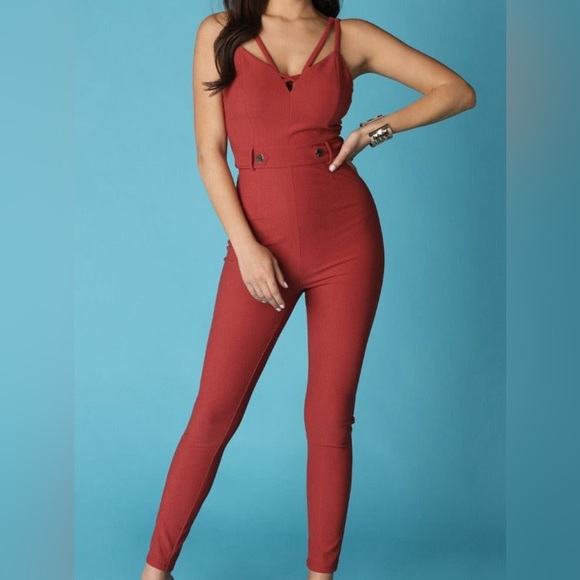 Pink bodycon catsuit Jumpsuit new in multiple sizes available - Picture 1 of 2